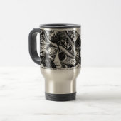 Kraken/Krake Eatting ein Piraten-Schiff, Reisebecher (Vorderseite Links)