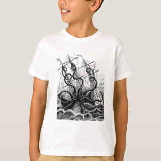 Kraken/Krake Eatting ein Piraten-Schiff, T-Shirt