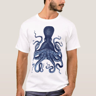 Kraken, Kraken, Vintag, Gravur, nautisch, ma T-Shirt