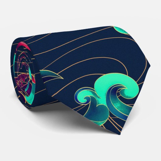 Kraken Krawatte (Gerollt)