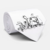 Kraken Krawatte (Gerollt)