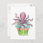 Kraken-Kuchen-Postkarte Postkarte (Vorne/Hinten)