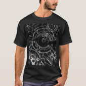 Kraken - Männer - Schwarzweiss - Fineink - T-Shirt (Vorderseite)