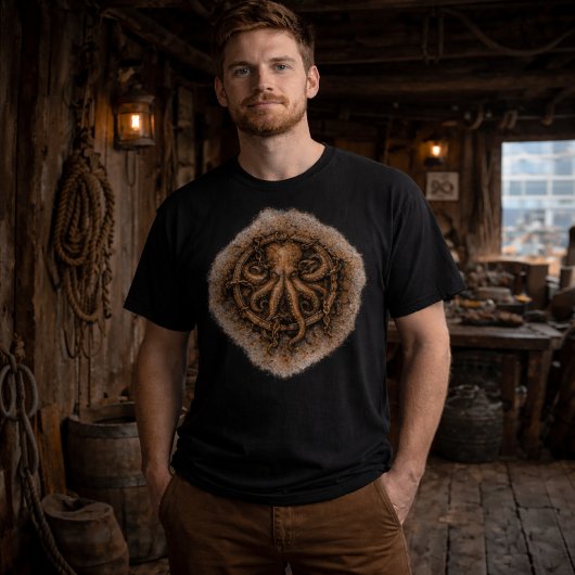 Kraken Mark Pirate Sigil T-Shirt