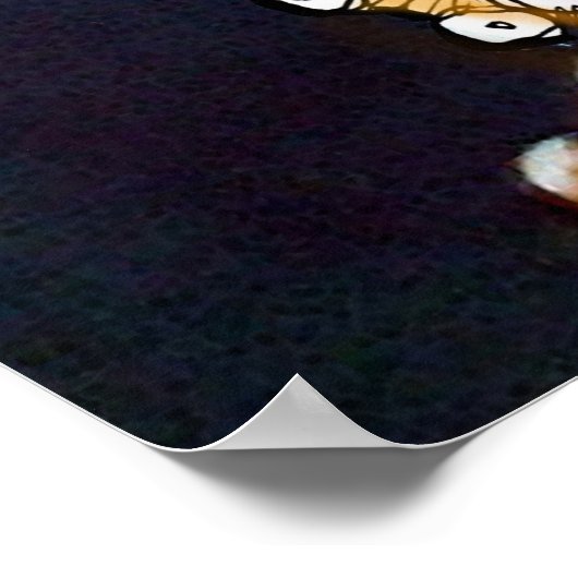 Kraken mit Harnposter Poster (Ecke)