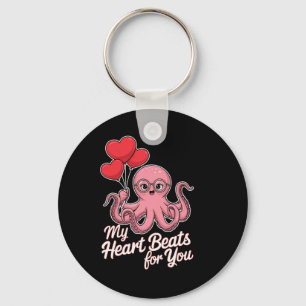 Kraken Mit Herz Bylloons Mein Herz Schlägt Für Dic Schlüsselanhänger