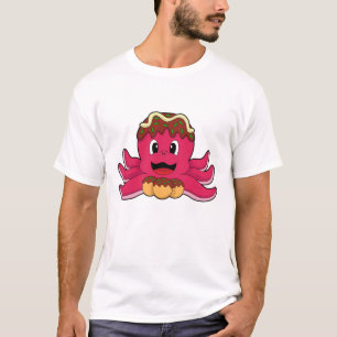 Kraken mit Kuchen T-Shirt