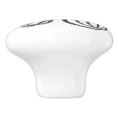 Kraken mit langen Tentakeln| Kraken| Cthulhu Keramikknauf (Seitenansicht)