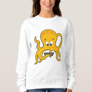 Kraken mit Laptop Sweatshirt