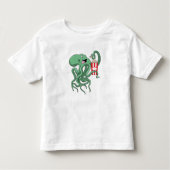 Kraken mit Popcorn Kleinkind T-shirt (Vorderseite)