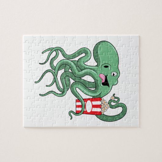 Kraken mit Popcorn Puzzle (Horizontal)