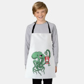 Kraken mit Popcorn Schürze (Getragen)