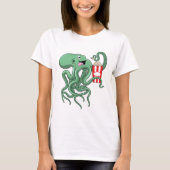 Kraken mit Popcorn T-Shirt (Vorderseite)