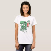 Kraken mit Popcorn T-Shirt (Vorne ganz)