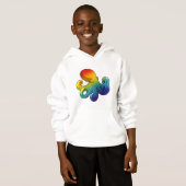Kraken mit Regenbogen Hoodie (Vorne ganz)