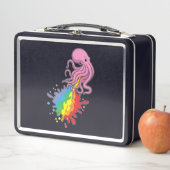 Kraken mit Regenbogen Metall Brotdose (Beispiel)