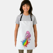 Kraken mit Regenbogen Schürze (Insitu)