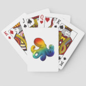 Kraken mit Regenbogen Spielkarten (Rückseite)