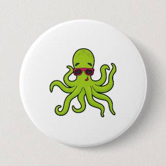 Kraken mit Sonnenbrille Button