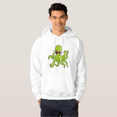 Kraken mit Sonnenbrille Hoodie (Vorne ganz)