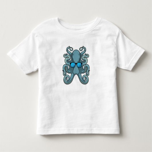 Kraken mit Sonnenbrille Kleinkind T-shirt (Vorderseite)