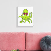Kraken mit Sonnenbrille Leinwanddruck (Insitu (Wohnzimmer))