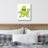 Kraken mit Sonnenbrille Leinwanddruck (Insitu (Schlafzimmer))