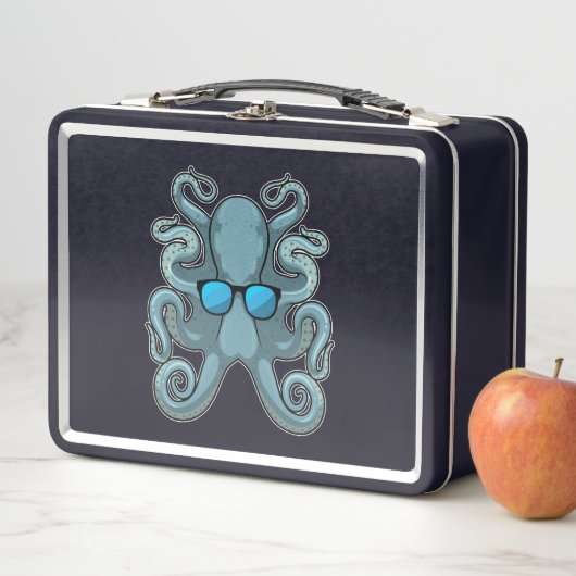 Kraken mit Sonnenbrille Metall Brotdose (Beispiel)