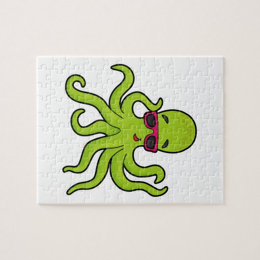 Kraken mit Sonnenbrille Puzzle (Horizontal)