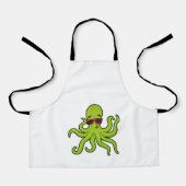 Kraken mit Sonnenbrille Schürze (Vorderseite)