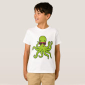 Kraken mit Sonnenbrille T-Shirt (Vorne ganz)