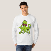 Kraken mit Sonnenbrille T-Shirt (Vorne ganz)