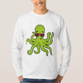 Kraken mit Sonnenbrille T-Shirt (Vorderseite)