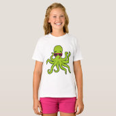Kraken mit Sonnenbrille T-Shirt (Vorne ganz)