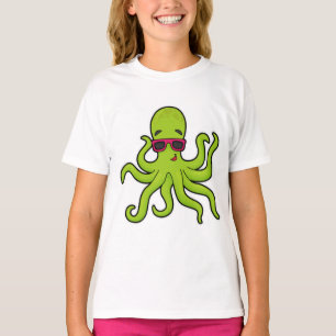 Kraken mit Sonnenbrille T-Shirt