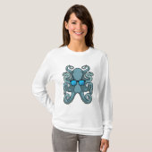 Kraken mit Sonnenbrille T-Shirt (Vorne ganz)