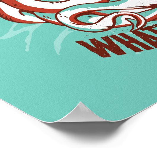 Kraken Monster Funny Poster (Ecke)