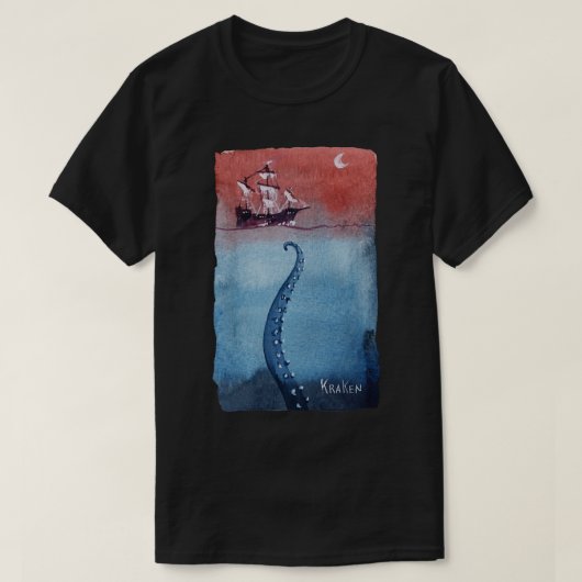 Kraken-Monster T-Shirt (Design vorne)