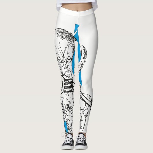 Kraken Octopus Leggins (Vorderseite)