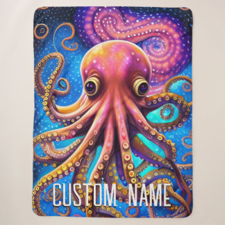 Kraken Octopus mit Personalisiertem Namen Sherpadecke