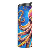 Kraken Octopus mit Personalisiertem Namen Thermosbecher (Nach links gedreht)