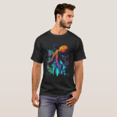 Kraken Octopus Sailing Ocean T-Shirt (Vorne ganz)