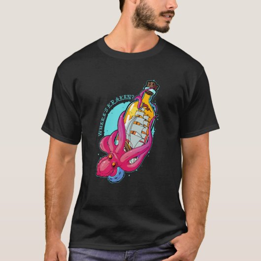 Kraken Octopus Sea Animal Tentacles Octopu T-Shirt (Vorderseite)