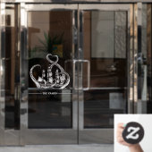 Kraken Octopus Segelschiff nautisch Fensteraufkleber (Büro Tür)