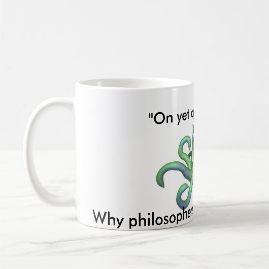 Kraken-Philosophie Kaffeetasse (Links)