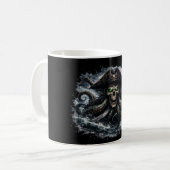 Kraken Pirate Skull Mug – Epic Sea Monster Pirate  Kaffeetasse (Vorderseite Links)