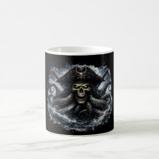 Kraken Pirate Skull Mug – Epic Sea Monster Pirate  Kaffeetasse