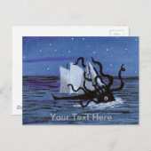 Kraken Postkarte (Vorne/Hinten)