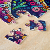 Kraken-Puzzle im lebhaften Mosaikstil Puzzle (Seite)