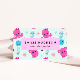 Kraken, Quallen, Spielzentrum, Aktivzentrum Visitenkarte